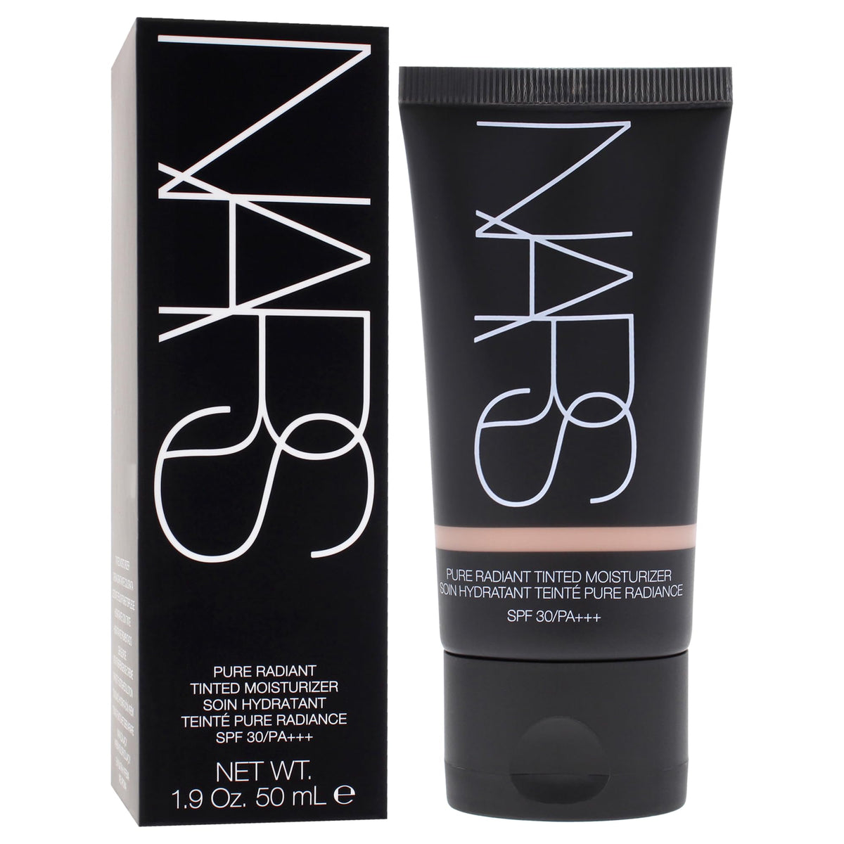 NARS swatch on hand showing shade M1.5 Cuzco and natural coverage