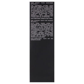 NARS Pure Radiant ingredients label closeup showing vitamin C and seawater for brightening benefit