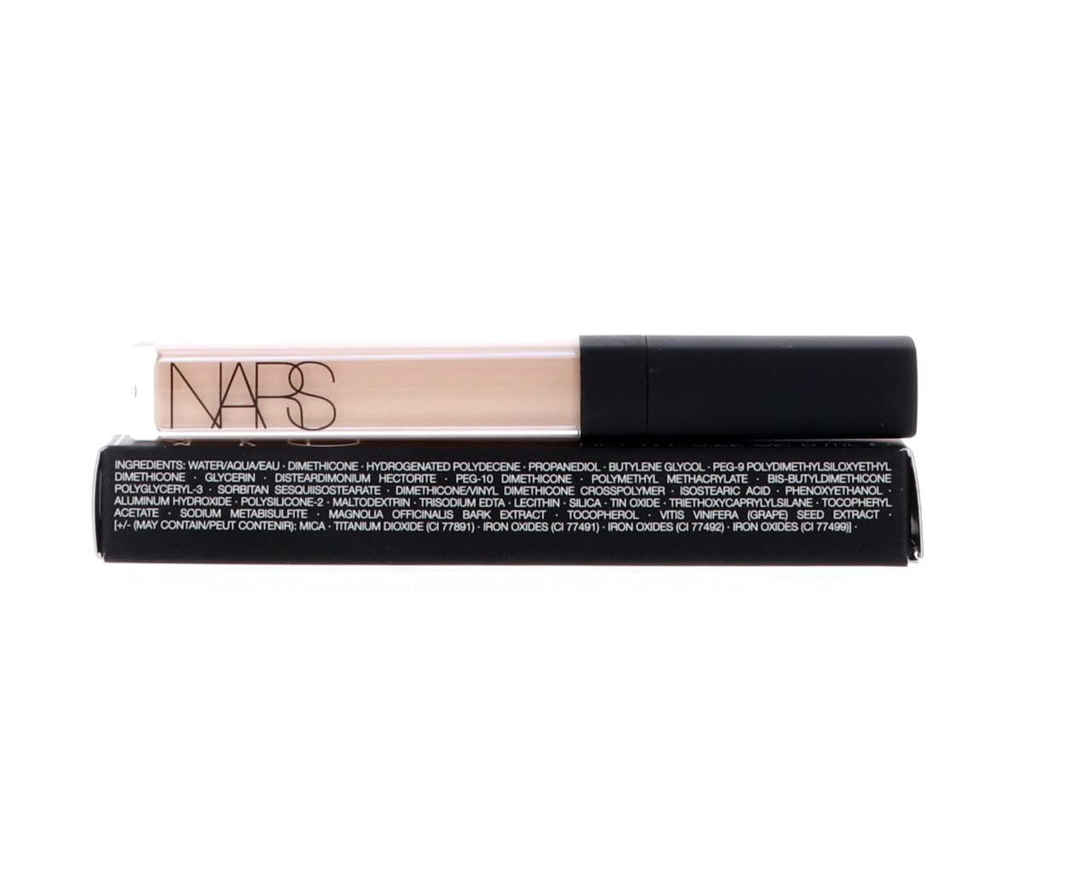 NARS size comparison next to coin showing compact travel-friendly benefit