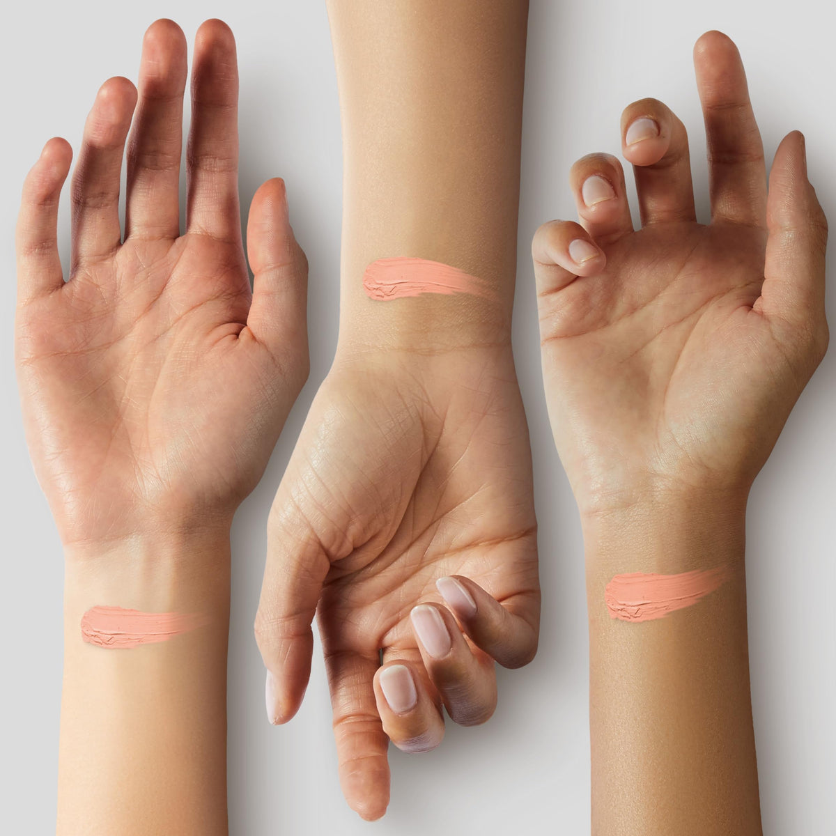 NARS texture swatch blended on skin demonstrating creamy coverage and blendability
