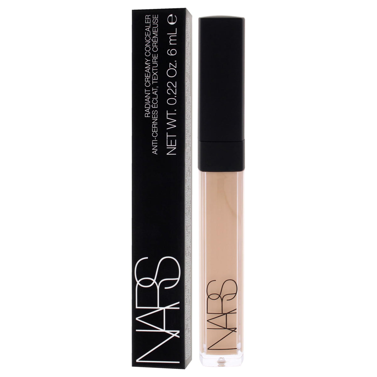 NARS concealer applied under eye demonstrating brightening effect and crease-resistant benefit