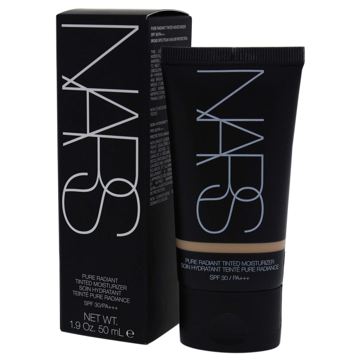 NARS swatch on arm showing Finland shade and natural coverage