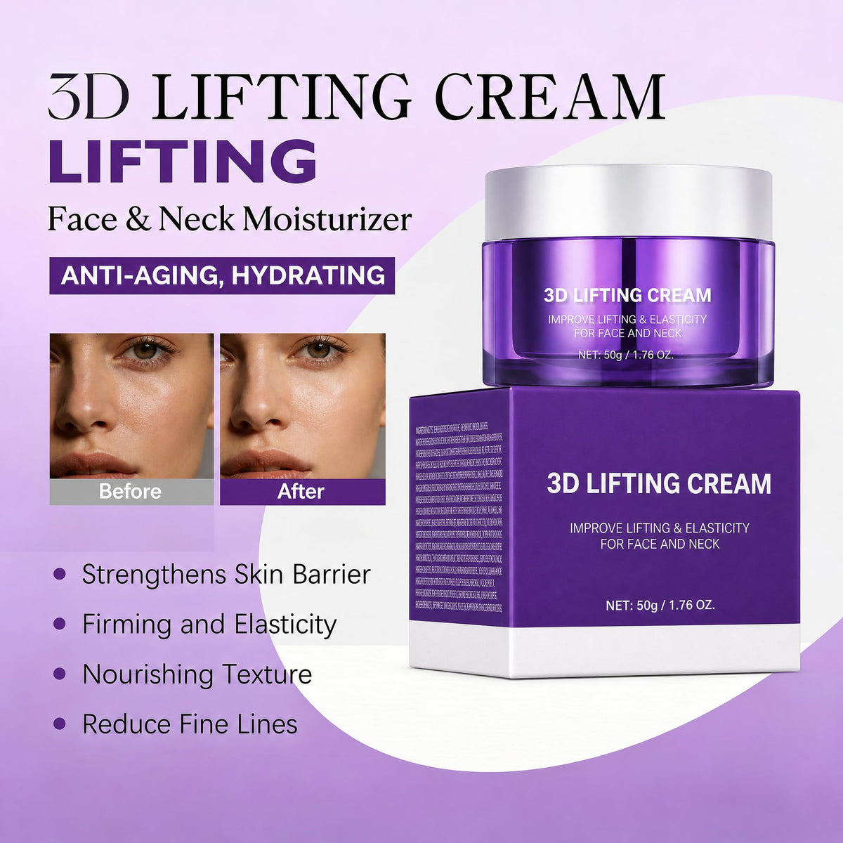 Narvokey being applied to neck and face demonstrating lifting and hydration benefits