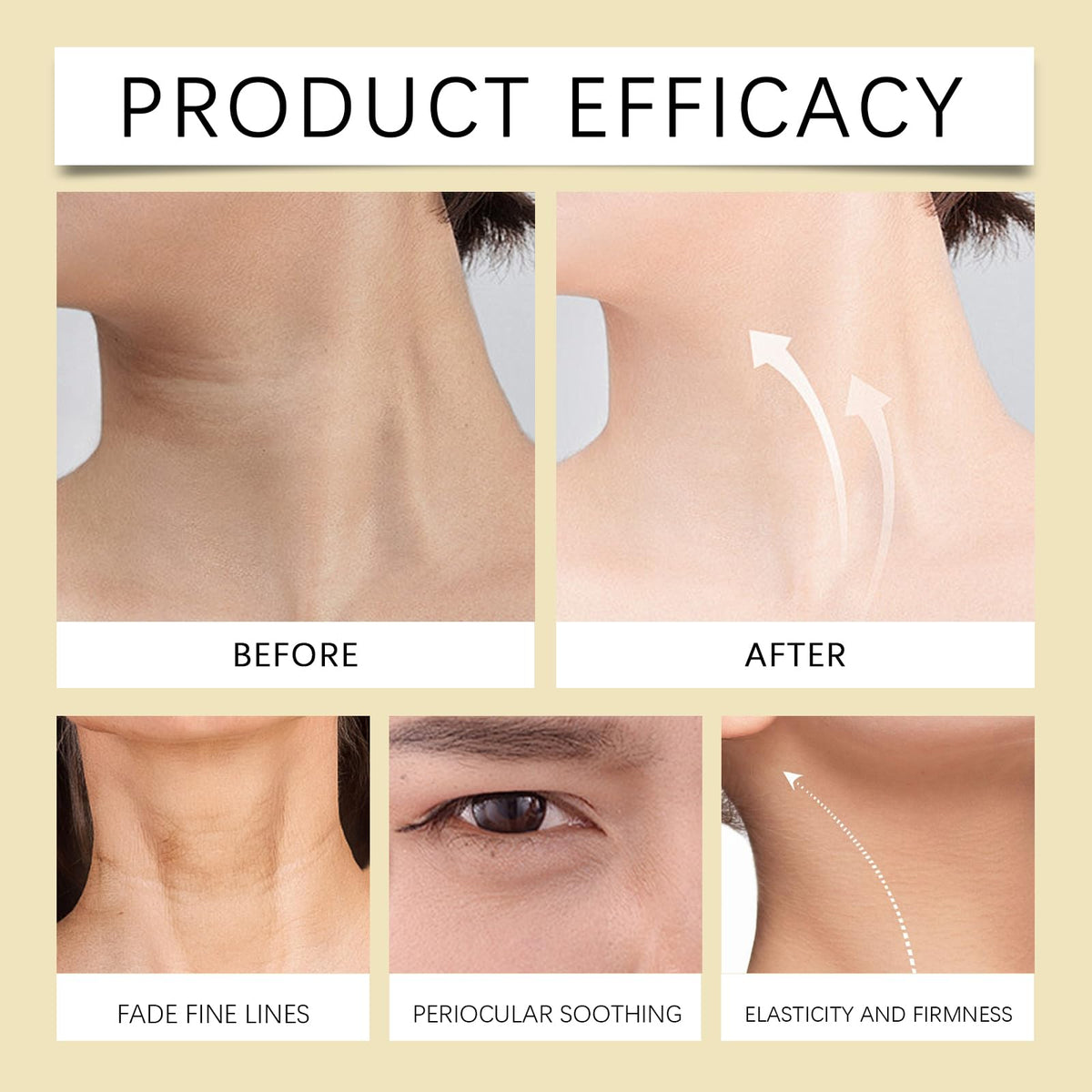 Nascence eye massage in use reducing puffiness and revitalizing eyes
