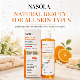 Nasola after-wash skin closeup showing smoother, nourished finish
