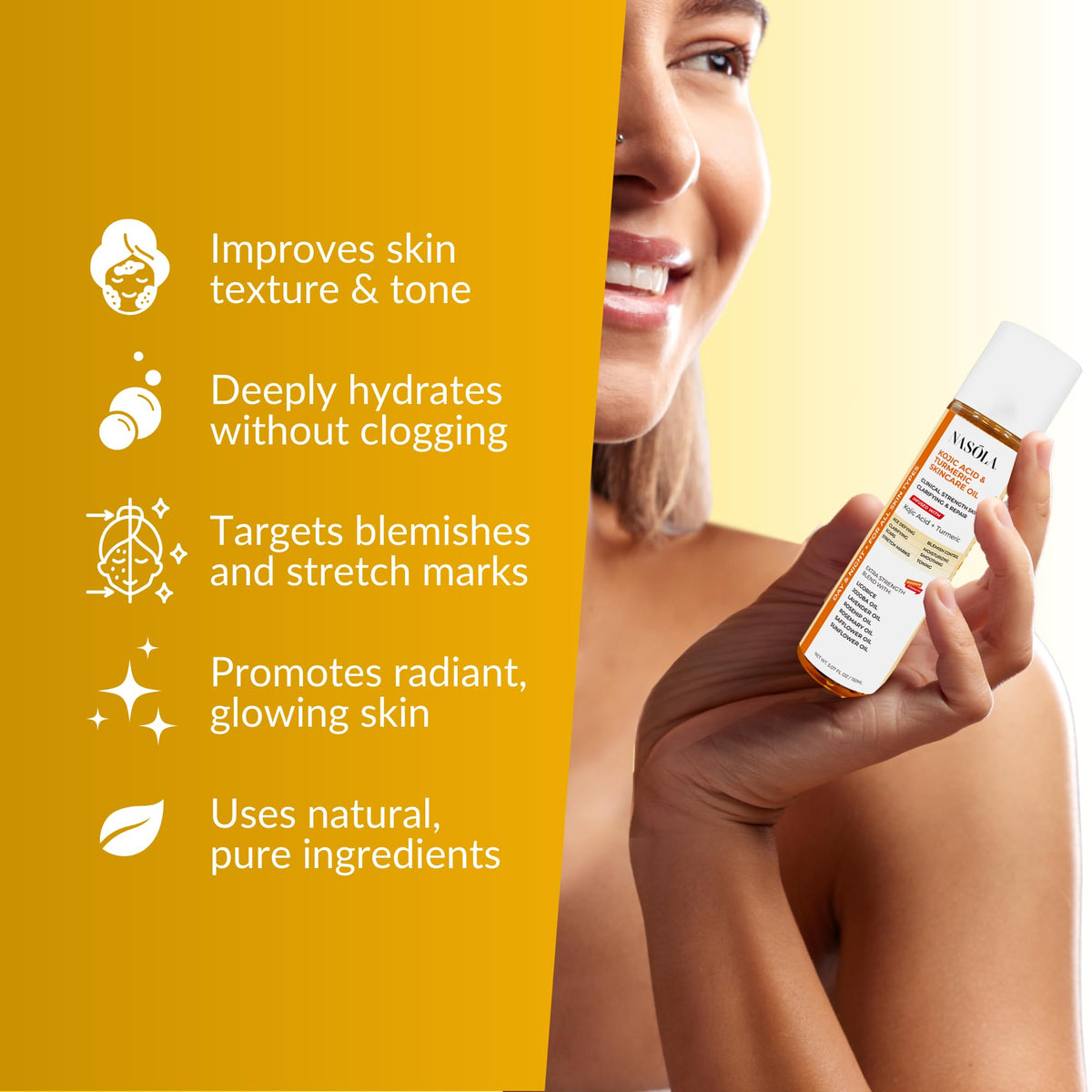 Nasola label close-up highlighting ingredients and product name for trust