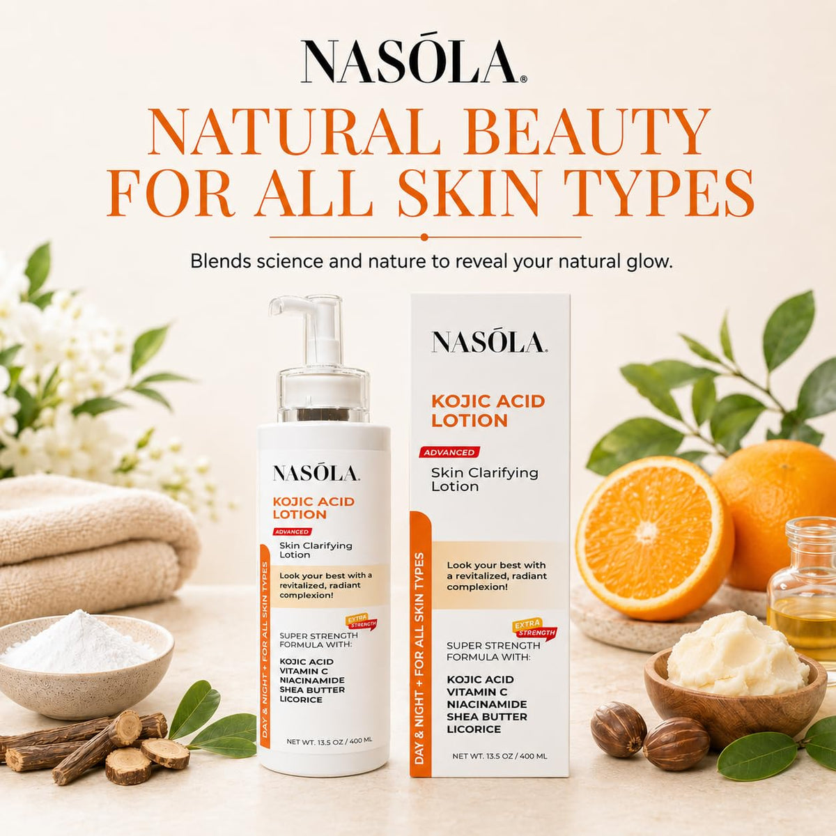 Nasola lotion texture close-up highlighting smooth absorbent feel
