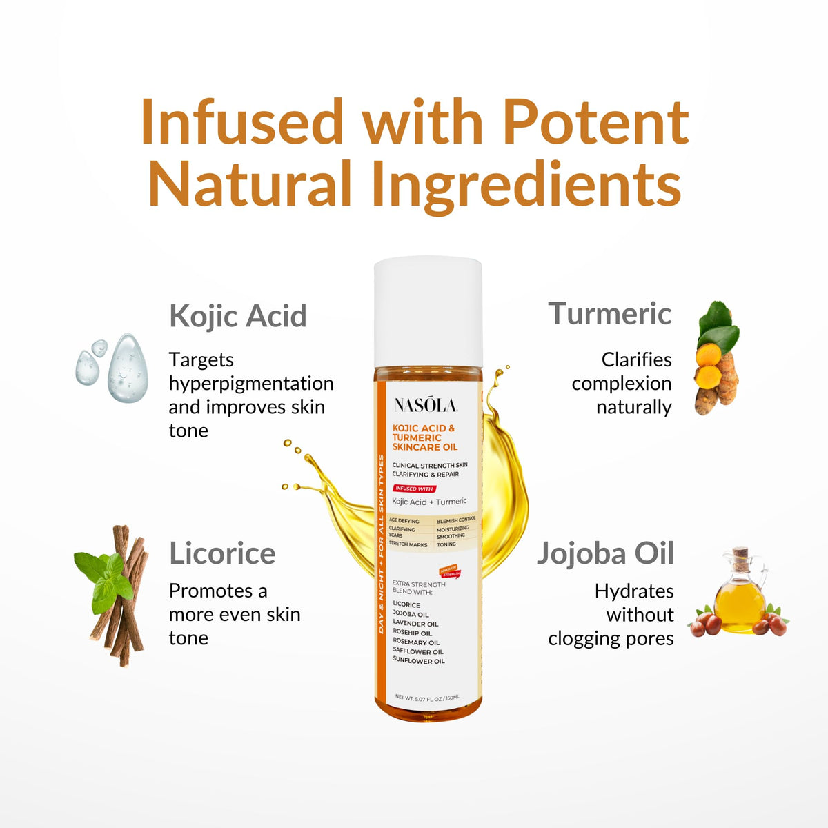 Nasola texture pump dispensing oil to show lightweight, fast-absorbing benefit