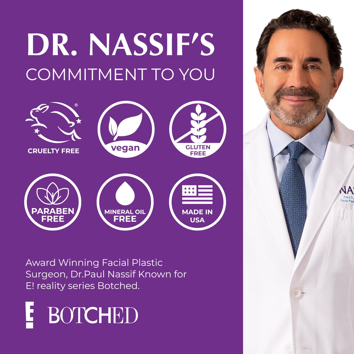 NassifMD before and after comparison illustrating brighter, smoother skin appearance