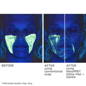 NassifMD ingredients label listing glycolic, salicylic, vitamin C and hyaluronic acid
