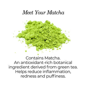 NASSIFMD matcha and vitamin C visual emphasizing antioxidant brightening benefit