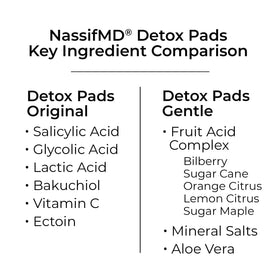 NassifMD single pad close-up showing pre-soaked texture for gentle exfoliation