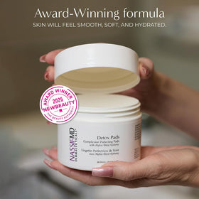 NassifMD pad in hand to show true size and convenient single-use benefit