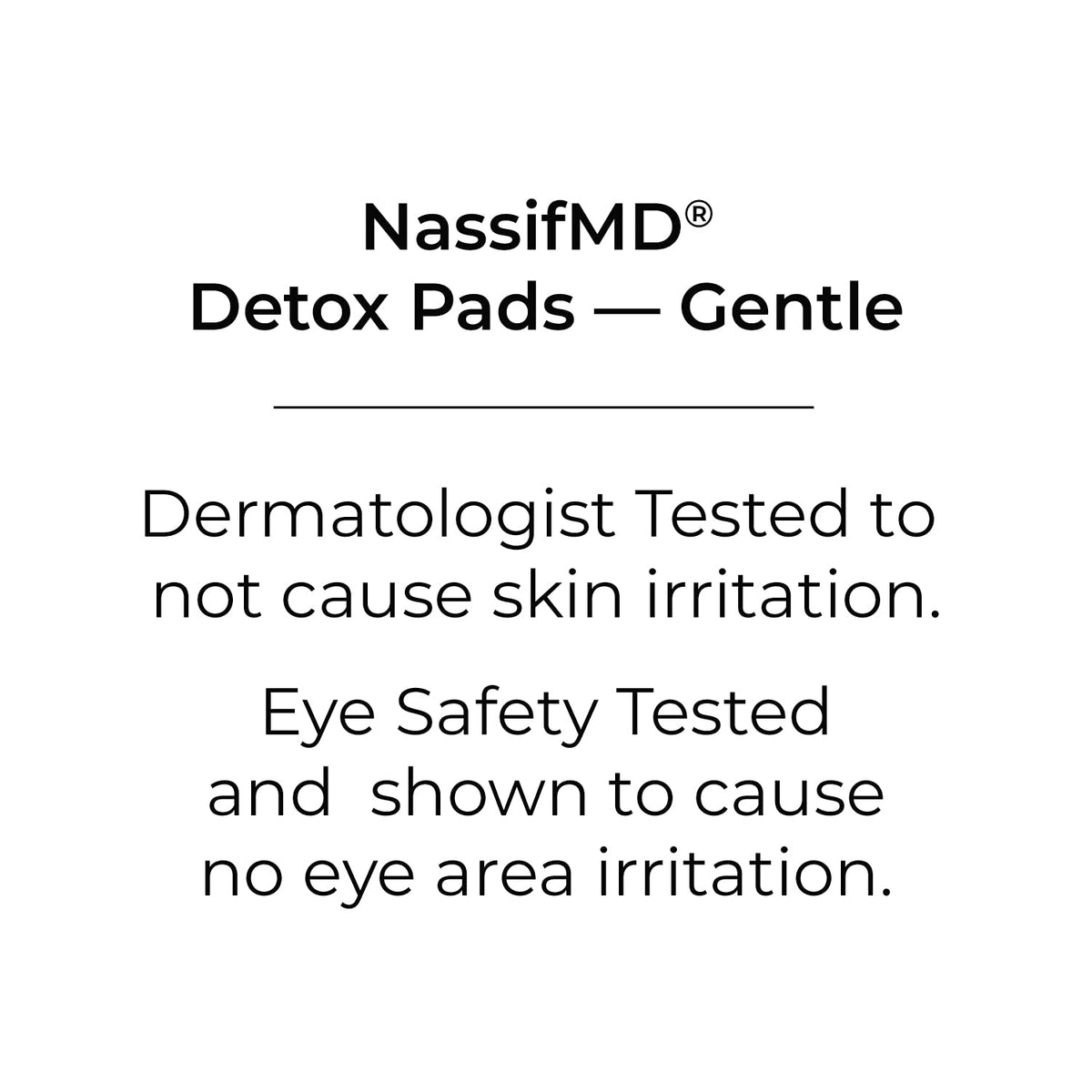 NassifMD pad texture swipe on skin highlighting mild acid action and finish