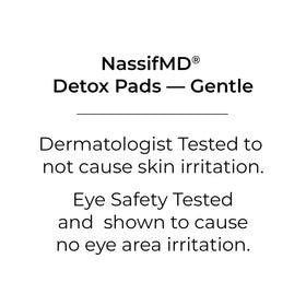 NassifMD pad texture swipe on skin highlighting mild acid action and finish
