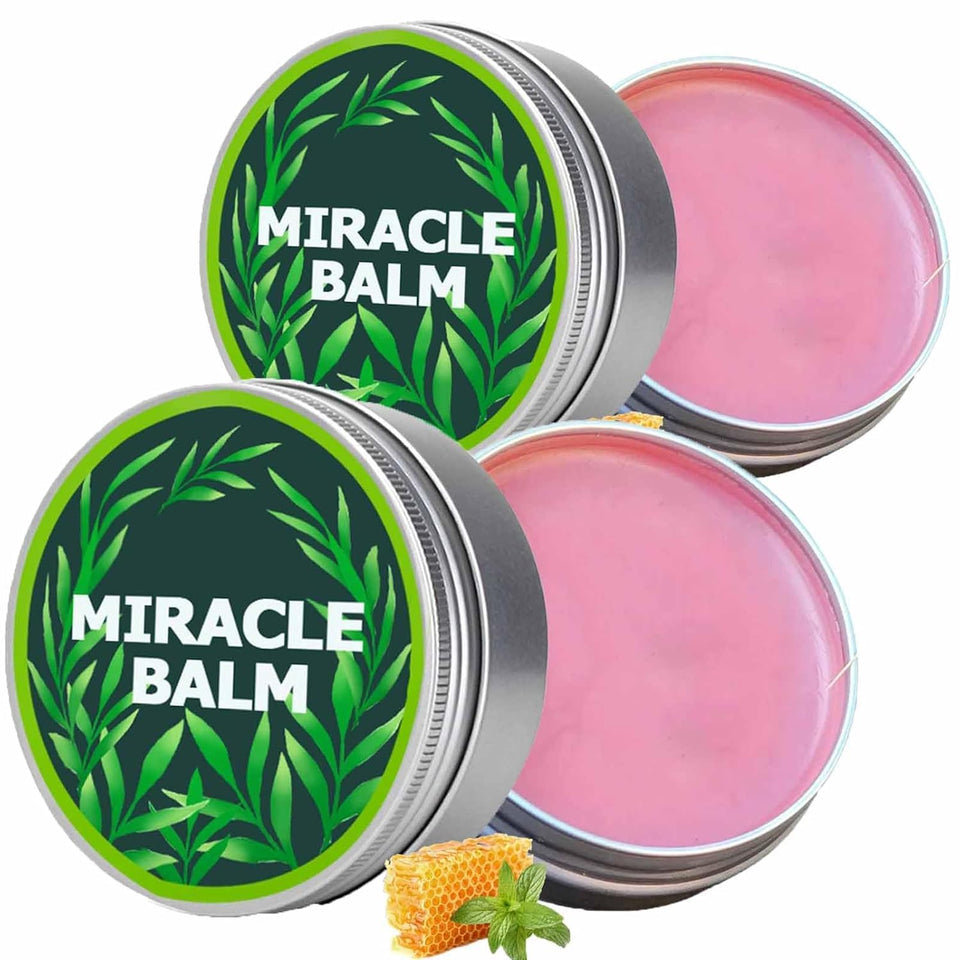 Nasteck Miracle Balm front packaging showing product benefits and compact box