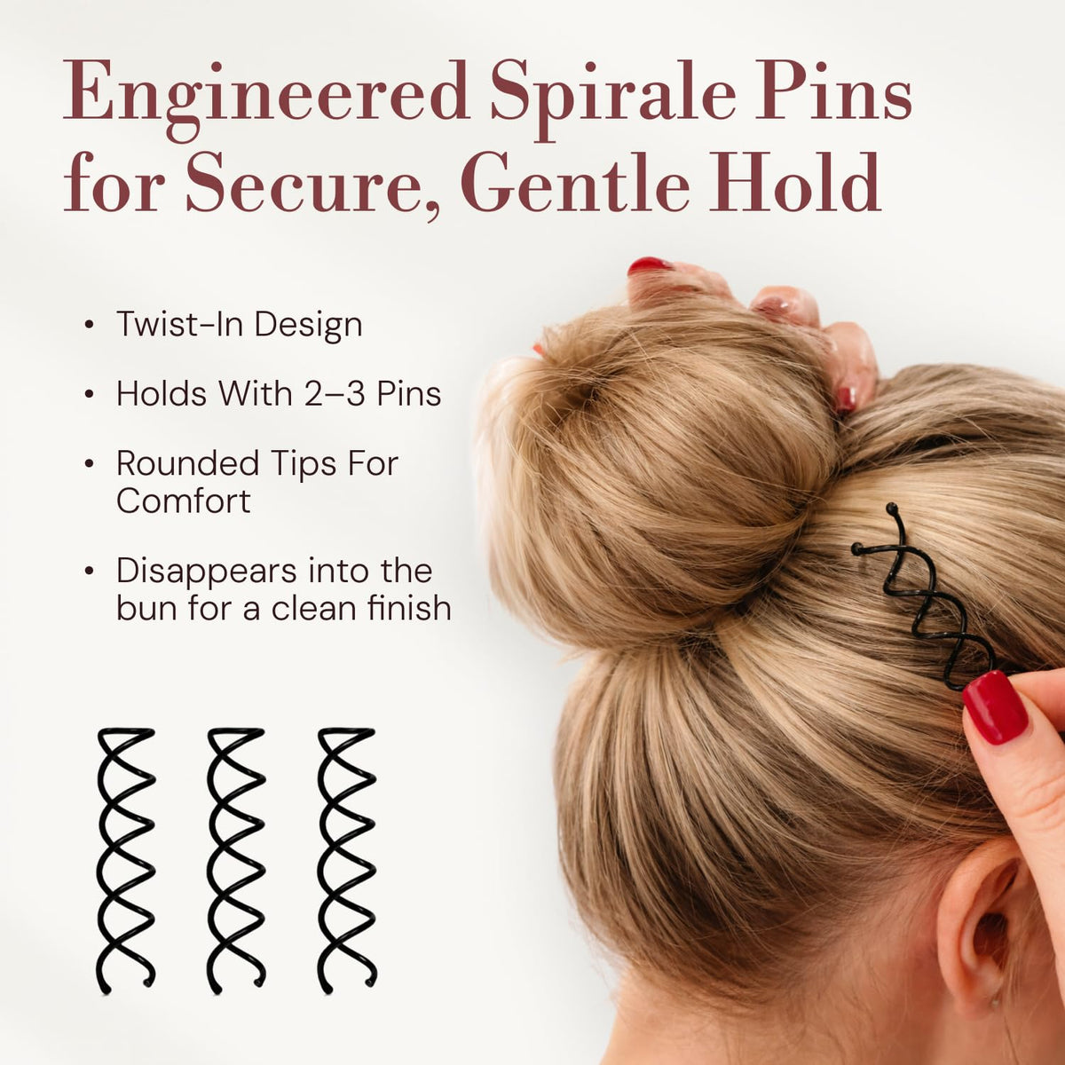 Natalero bun form texture detail illustrating smooth natural finish