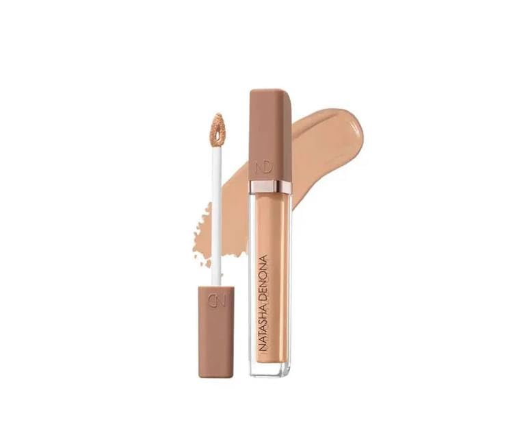 Natasha Denona concealer front packaging showing shade and finish benefits