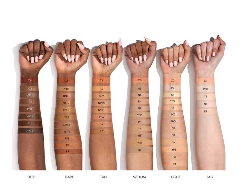 Natasha Denona concealer applied under eye showing natural, crease-free look