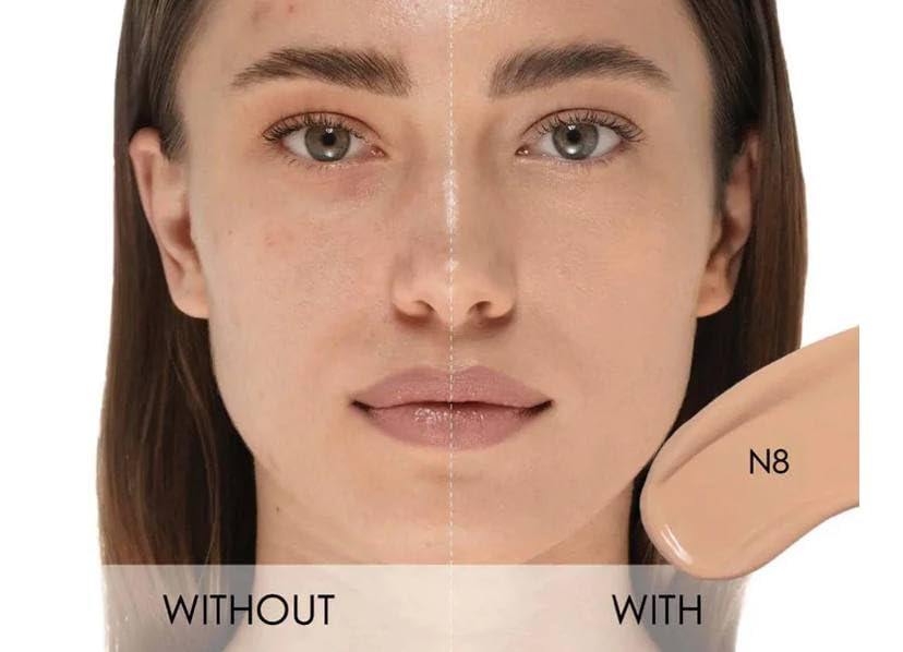 Natasha Denona concealer wand applicator close-up for precise application