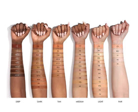 Natasha Denona concealer applied under-eye demonstrating natural coverage and crease reduction