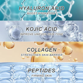 Natener ingredient label showing key actives for brightening