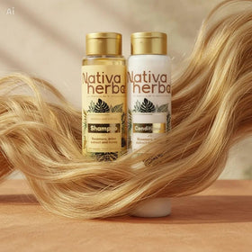 Nativa Herbal onion extract liquid close-up, sulfur-rich ingredient for strengthening strands