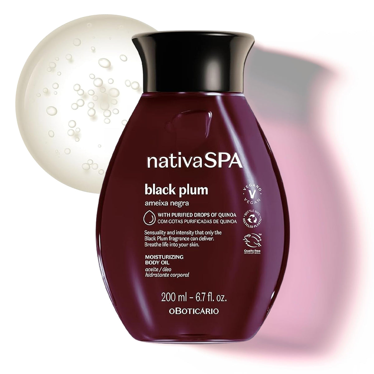 NATIVA SPA bottle front packaging showing elegant design and scent