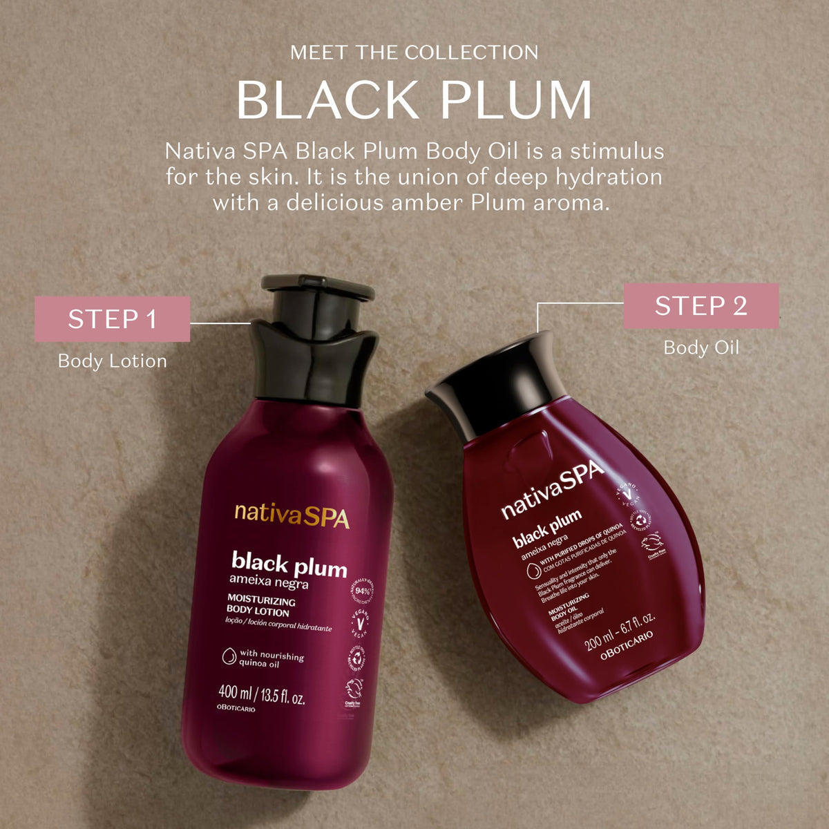 NATIVA SPA quinoa drops and oil showcasing nourishing ingredient boost