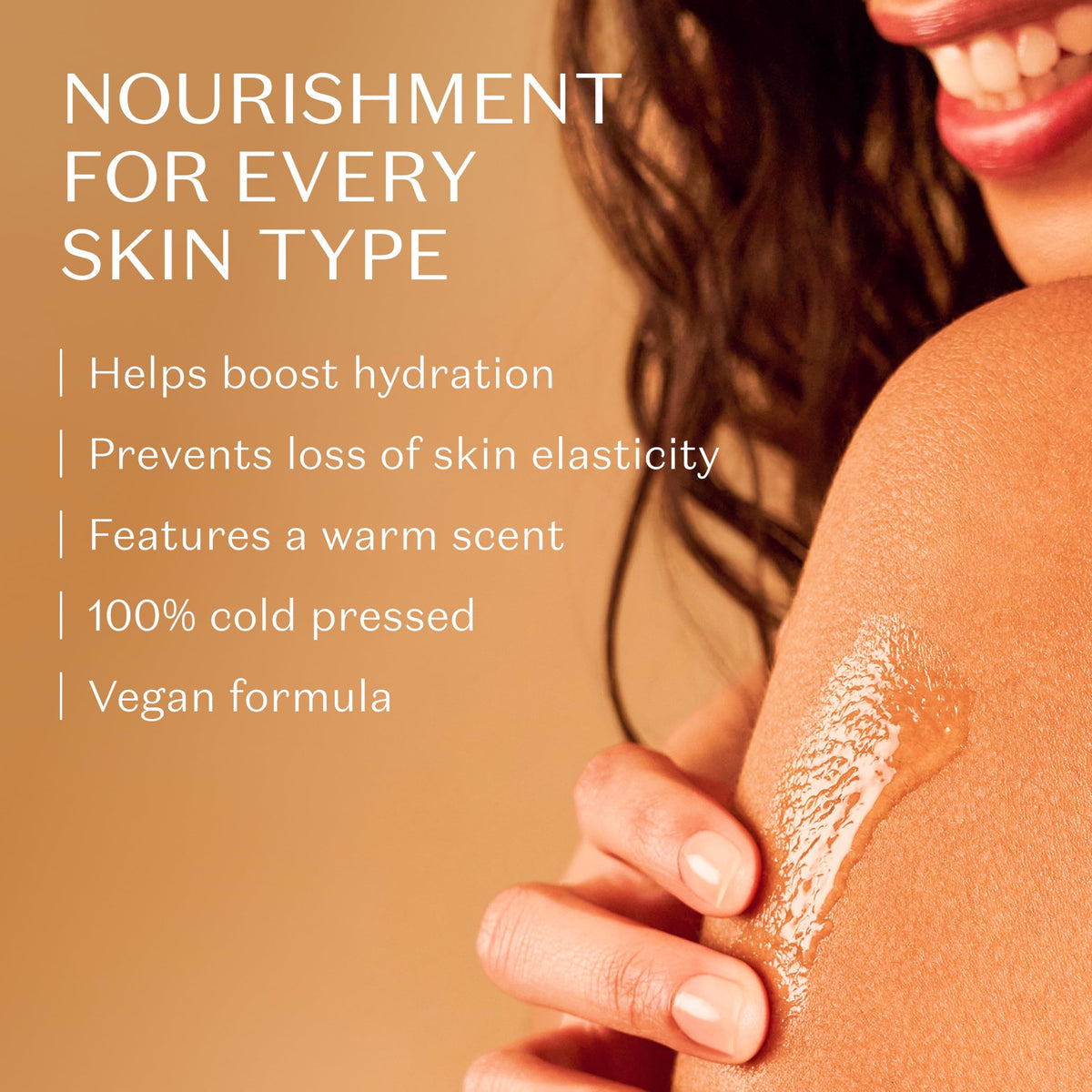NATIVA SPA oil texture close-up showing smooth quick-absorbing finish