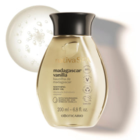 NATIVA SPA bottle front view showing elegant packaging and calming benefit