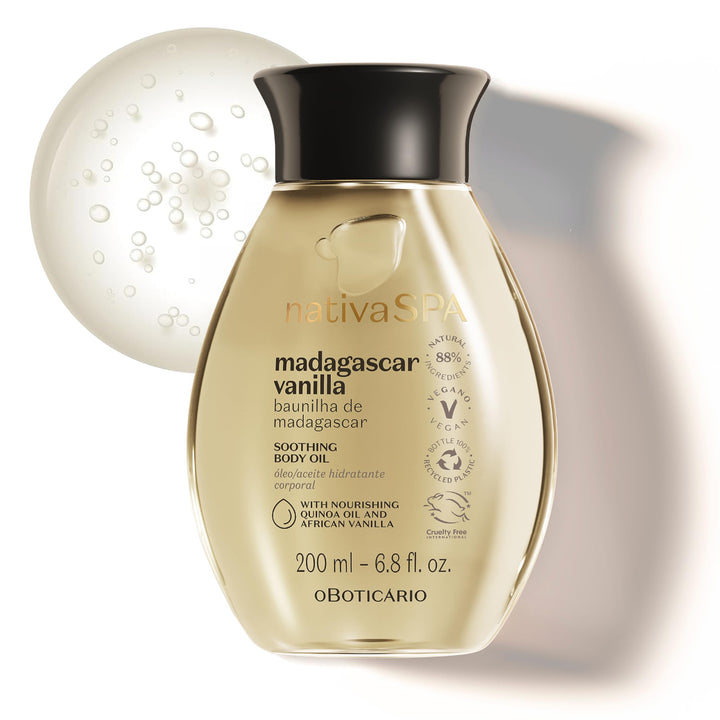 NATIVA SPA bottle front view showing elegant packaging and calming benefit