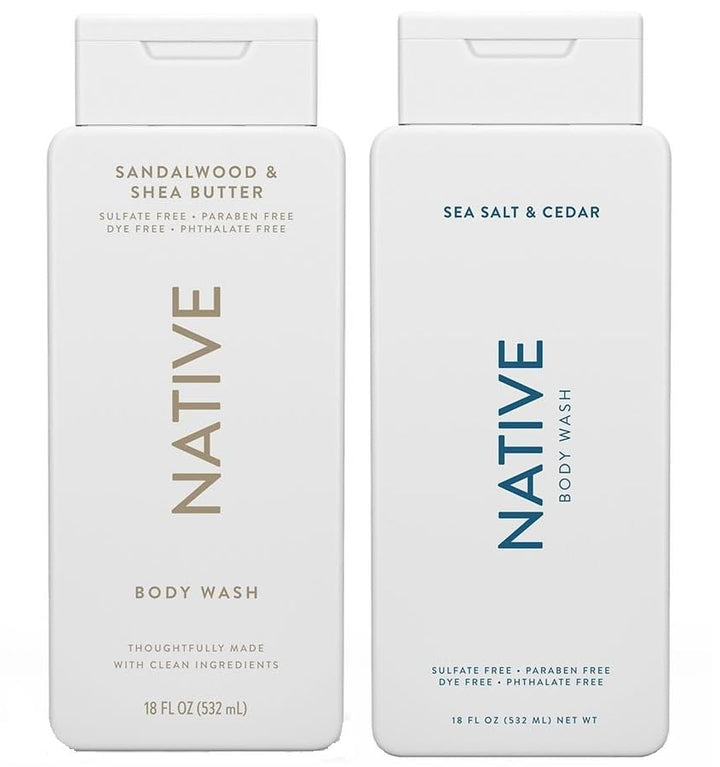 Native front packaging showing both scent bottles and benefits