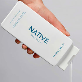 Native lather texture close-up showing gentle foam that leaves skin soft