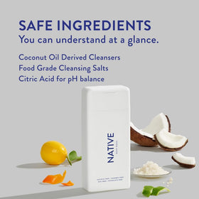 Native creamy foam texture close-up demonstrating gentle lather on skin