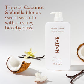 Native label detail showing ingredients and clean formulation benefit