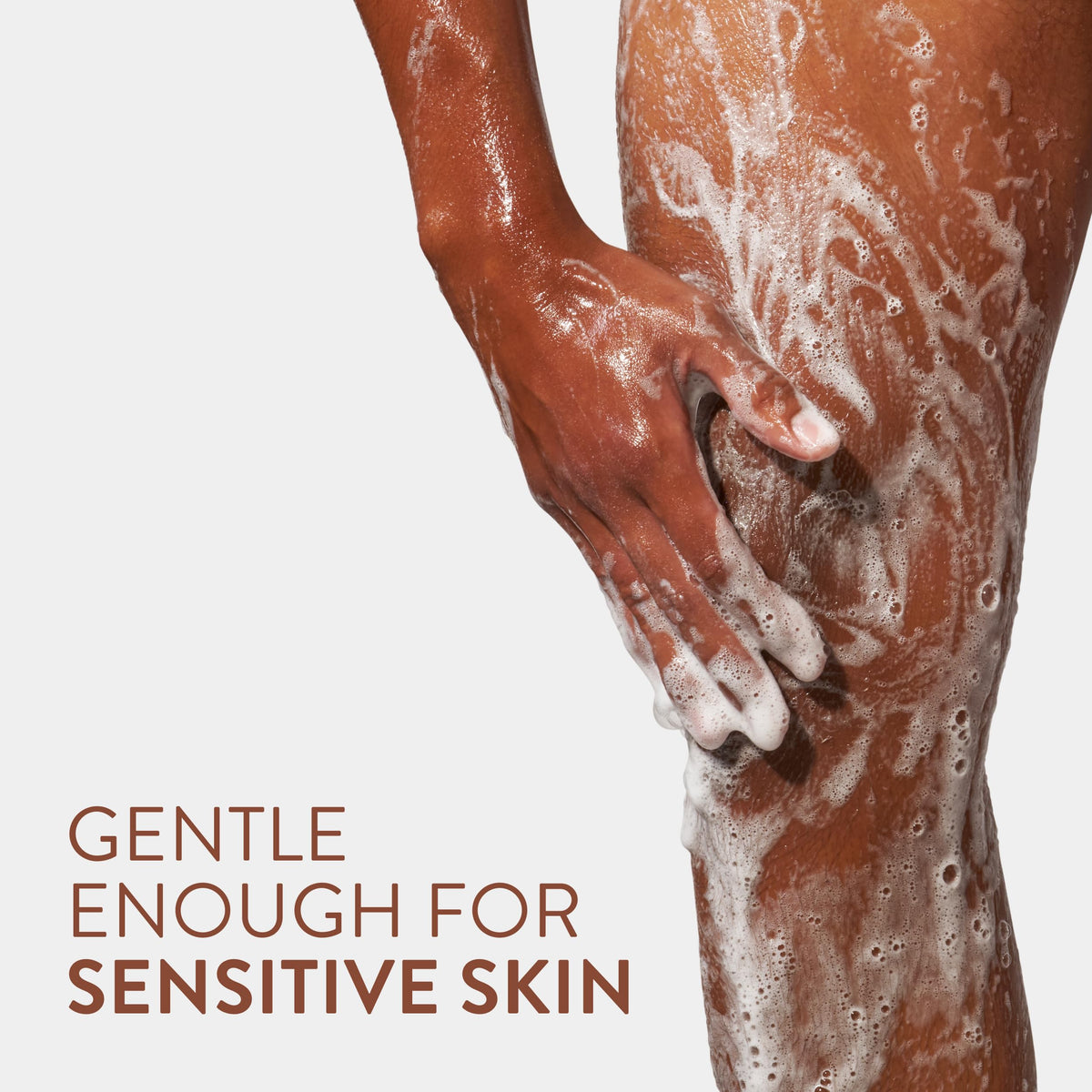 Native gel texture droplet highlighting gentle, moisturizing feel