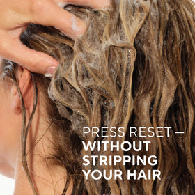 Native conditioner pouring to show lightweight, smoothing consistency