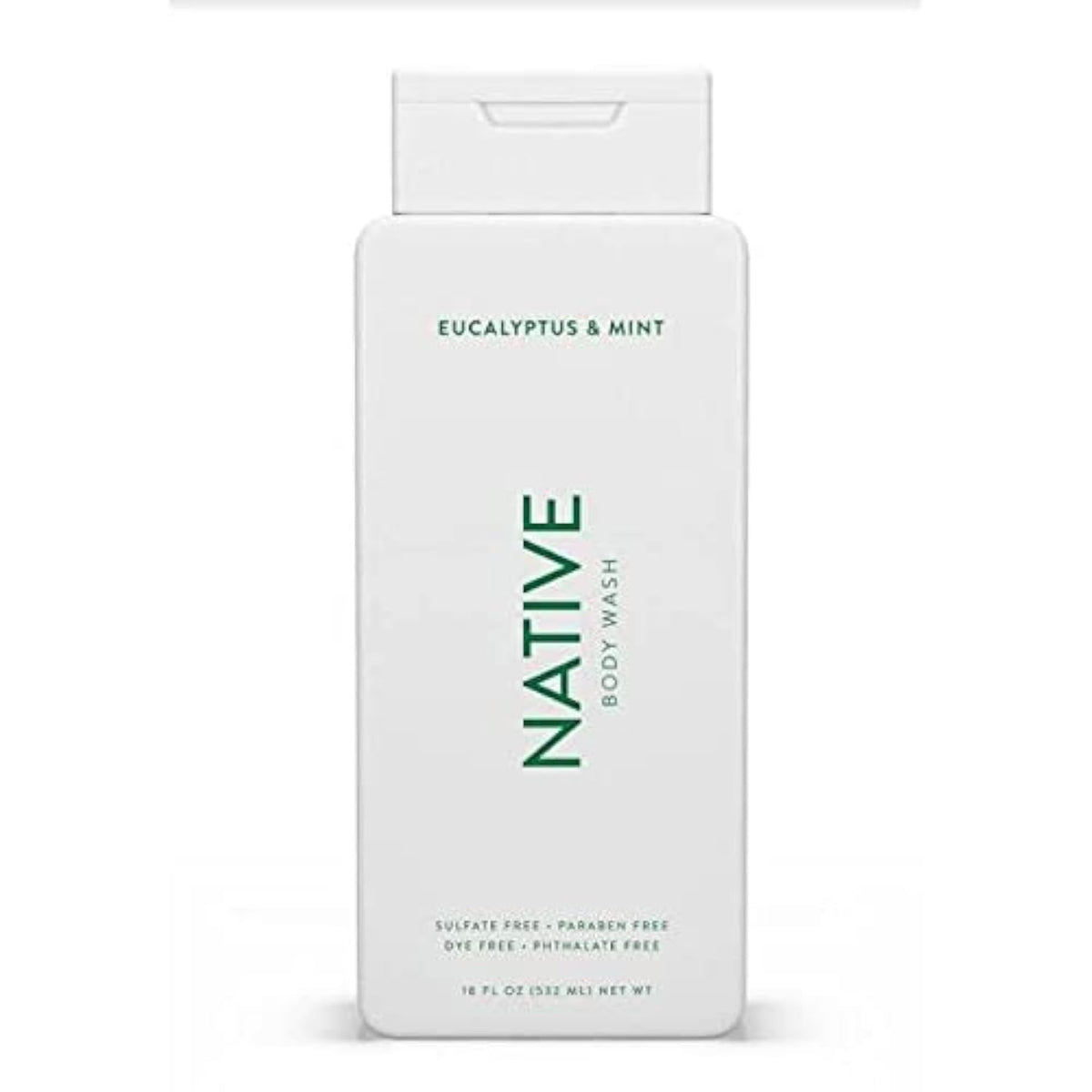 Native front packaging showing bottle and label for clear product ID and shelf appeal