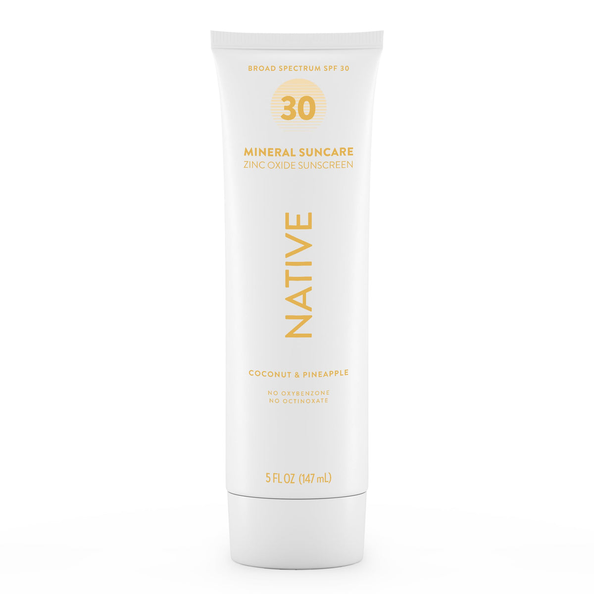 Native front packaging showing 5 oz tube and SPF 30 protection benefit
