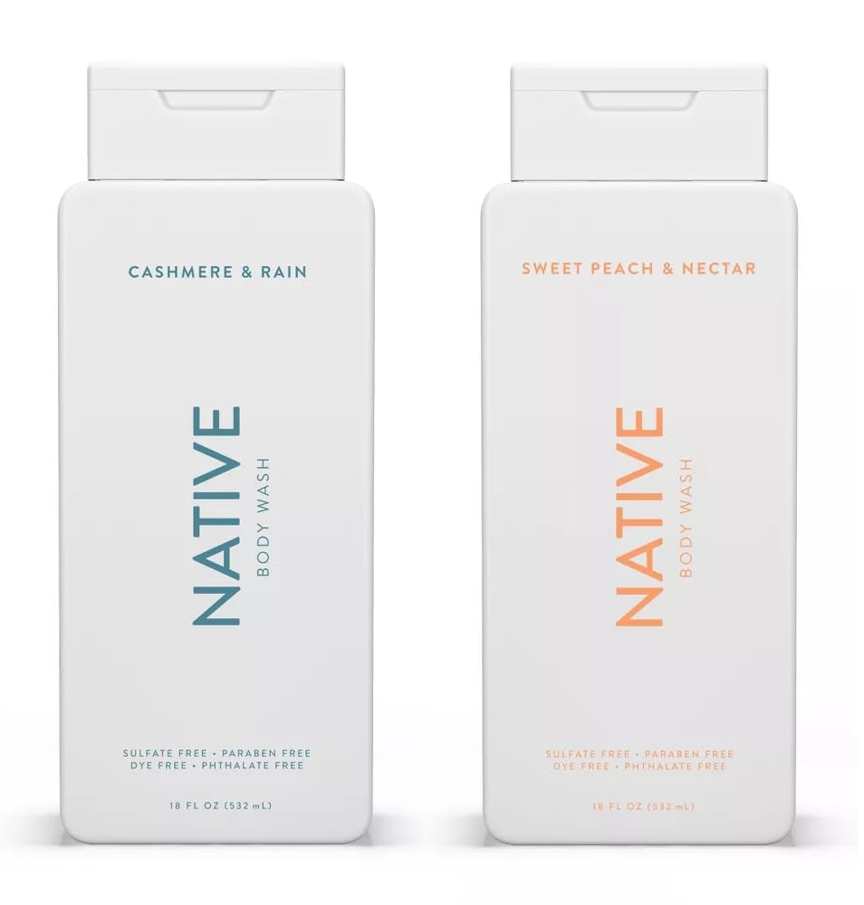 Native front packaging showing both 18 fl oz bottles and clear scent difference