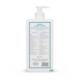 Native product label close-up showing ingredient clarity and clean formula