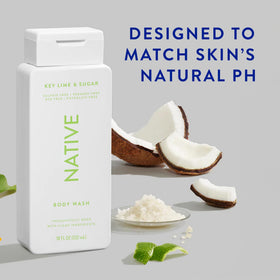 Native label close-up highlighting ingredients and clean formulation benefit