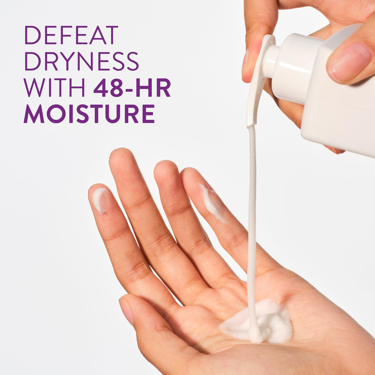 Native back label with ingredients list highlighting clean formulation benefit