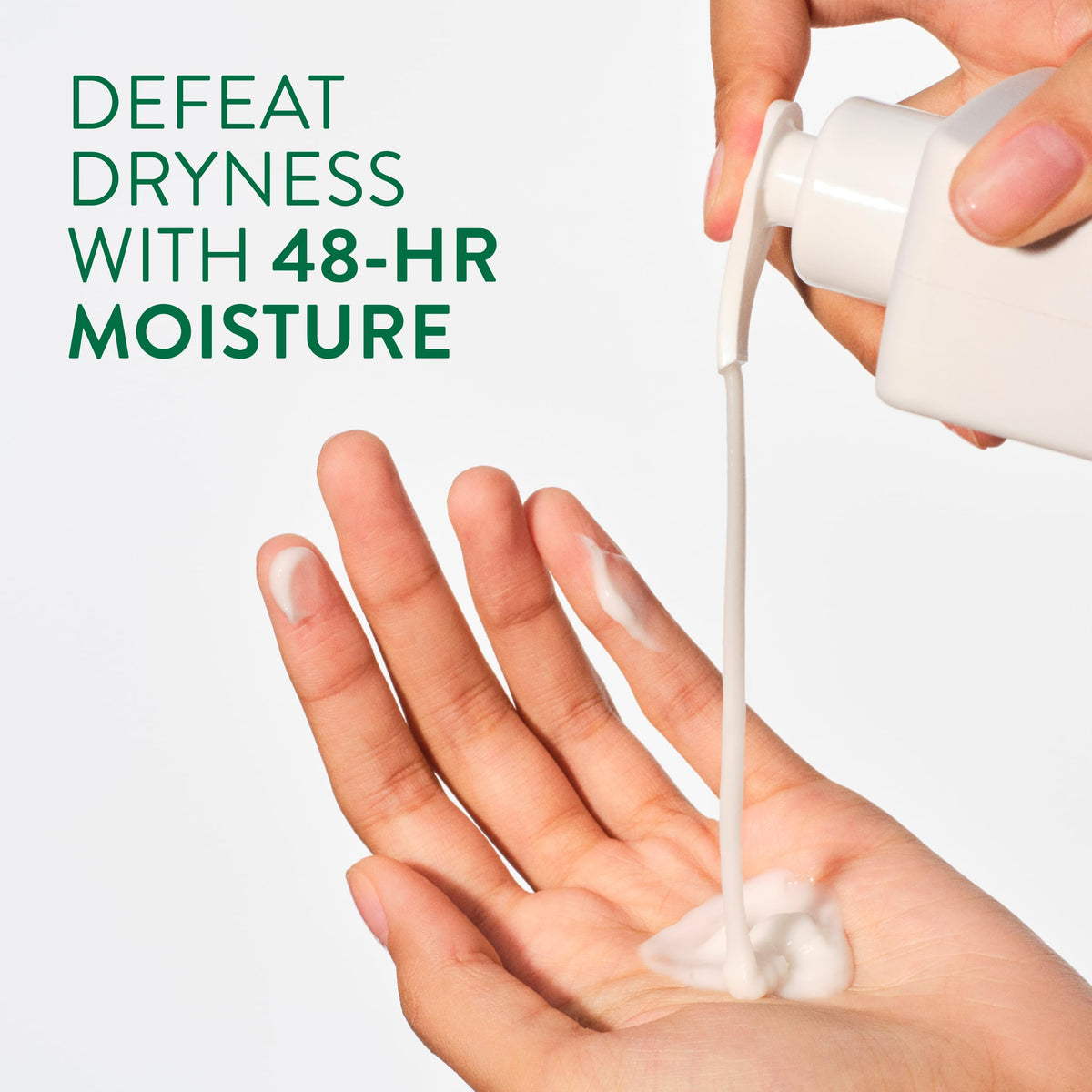Native lotion texture close-up showing smooth, fast-absorbing finish