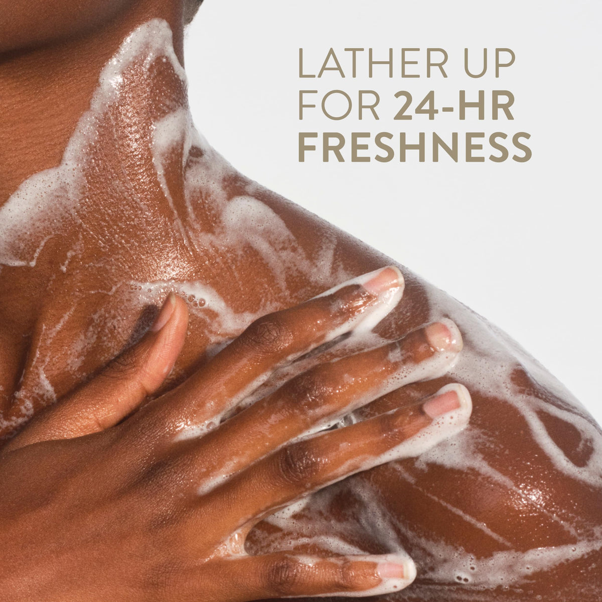 Native poured onto washcloth showing creamy foam benefit