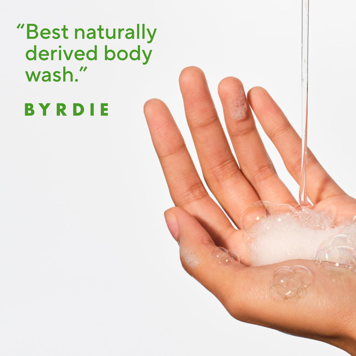 Creamy rich lather from Native body wash demonstrating gentle, moisturizing foam