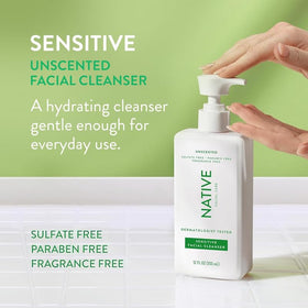 Native bottle pump close-up illustrating easy dispensing and controlled use benefit