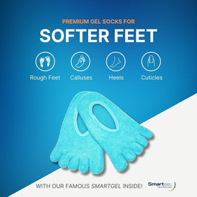 NatraCure gel texture close-up inside sock highlighting botanical-infused moisturizing layer