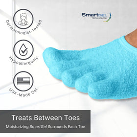 NatraCure size comparison with hand holding sock to show large fit for men and women